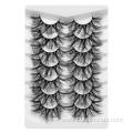 mixed 7 pairs 25mm long fluffy fake eyelashes